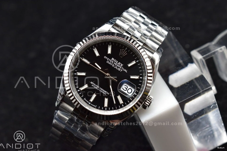 Steel VS3235 DateJust 36 Stick Black VSF 1:1 Best Dial 126234 Edition on Jubilee SS 904L Bracelet 1116